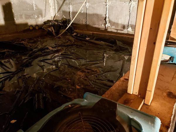 Crawlspace Water Cleanup in Richardson